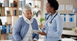 Doctor consulting a patient