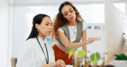 Two women in an office